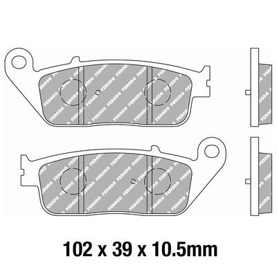 Ferodo Disc Pad Set - FDB2288 EF Eco Friction Non Sintered Compound