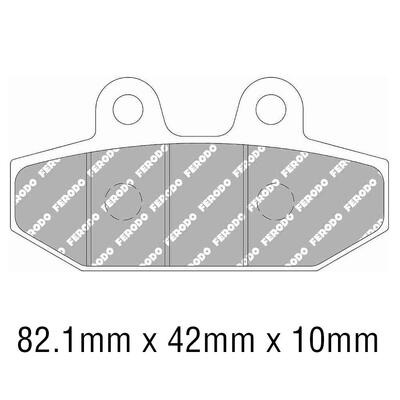 Ferodo Disc Pad Set - FDB2306 P Platinum Non Sintered Compound