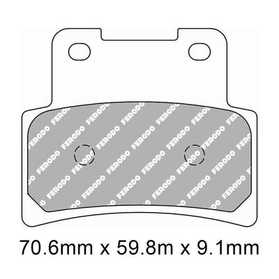 Ferodo Disc Pad Set - FDB2322 SM Sinter Grip Sintered Compound - Road