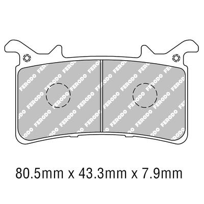 Ferodo Disc Pad Set - FDB2324 ST Sinter Grip Sintered Compound - Road