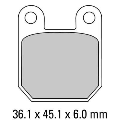 Ferodo Disc Pad Set - FRP405 AG Argento Non Sintered Compound