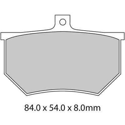 Ferodo Disc Pad Set - FRP410 P Platinum Non Sintered Compound