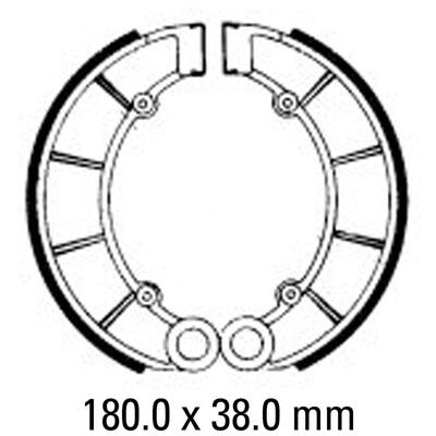 Ferodo Brake Shoe Set - FSB710