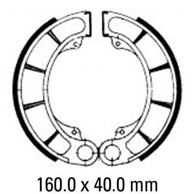 Ferodo Brake Shoe Set - FSB711