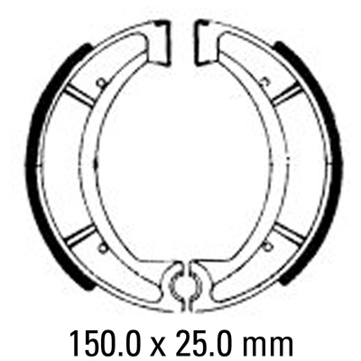 FERODO Brake Shoe Set - FSB734