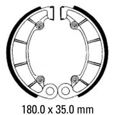 Ferodo Brake Shoe Set - FSB761