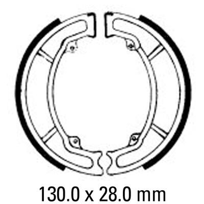 Ferodo Brake Shoe Set - FSB772