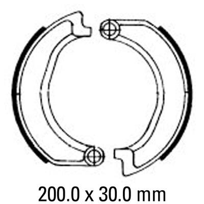 Ferodo Brake Shoe Set - FSB806