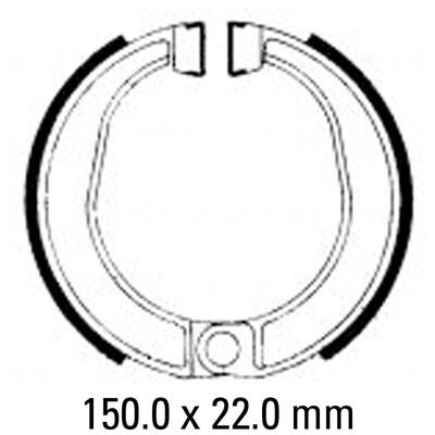 Ferodo Brake Shoe Set - FSB842