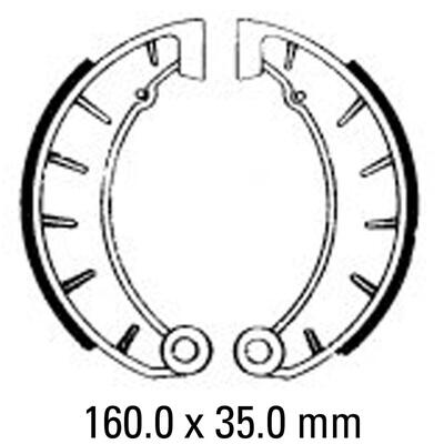 Ferodo Brake Shoe Set - FSB854