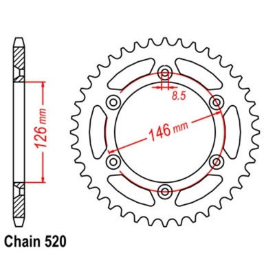 46T SUZ RR Sprocket 808