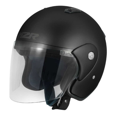 M2R 290 Open Face Helmet - Semi-Flat Black