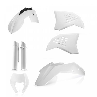 ACERBIS PLASTIC KIT KTM EXC EXCF 08-11 WHITE