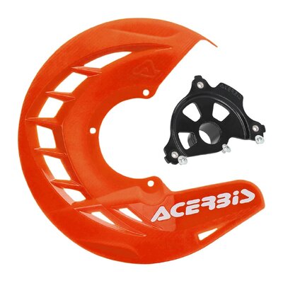 ACERBIS X-BRAKE DISC COVER & BLK MOUNT ORANGE SX SXF 15-25 EXC EXCF 16-25