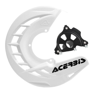 ACERBIS X-BRAKE DISC COVER & BLK MOUNT WHITE YAMAHA YZ 04-24 YZF 04-13