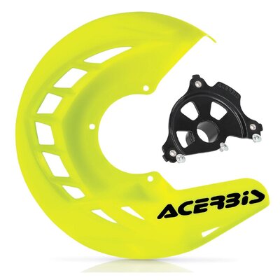 ACERBIS X-BRAKE DISC COVER & BLK MOUNT FLO YELLOW SHERCO 19-24