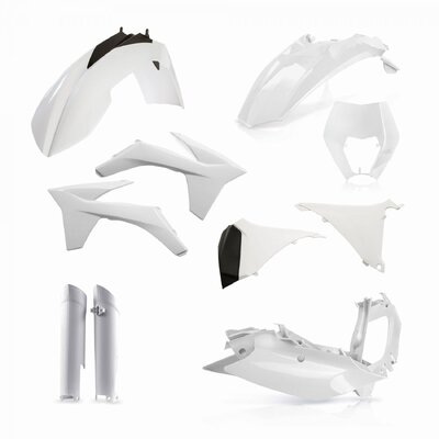 ACERBIS PLASTIC KIT KTM EXC EXCF 12-13 WHITE