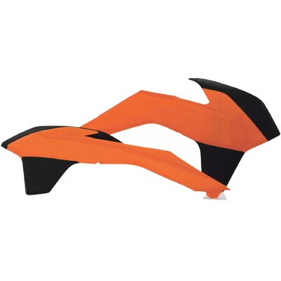 ACERBIS RADIATOR SHROUDS SX-F 13-15 EXC-F 14-16 ORANGE BLACK