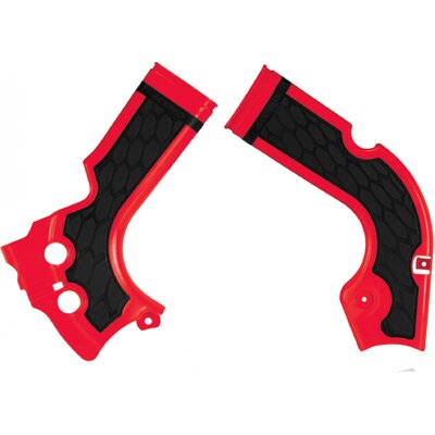 ACERBIS X-GRIP FRAME GUARDS CRF 250 14-17 450 13-16 RED-BLACK