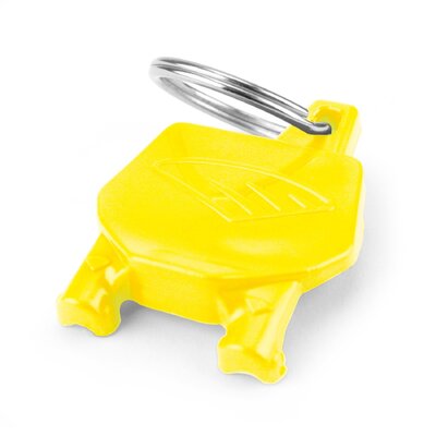 CYCRA NUMBER PLATE KEY RING YELLOW