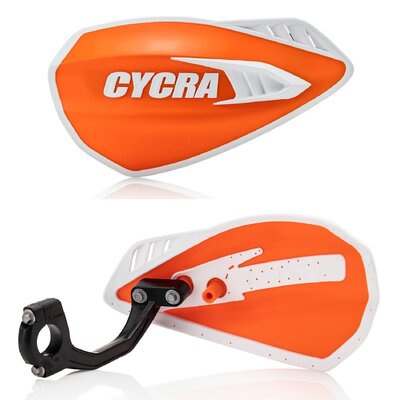 CYCRA HANDGUARDS CYCLONE UNIVERSAL ORANGE WHITE