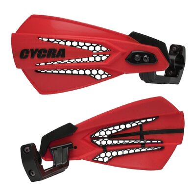 CYCRA HANDGUARDS MX-RACE UNIVERSAL GAS GAS RED BLACK