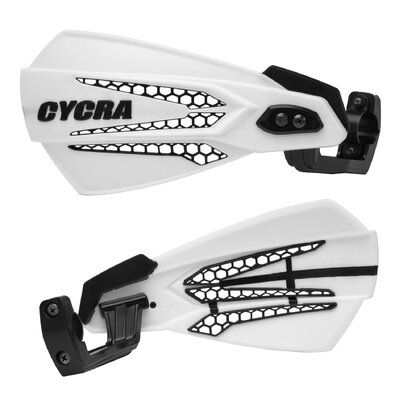 CYCRA HANDGUARDS MX-RACE UNIVERSAL WHITE BLACK