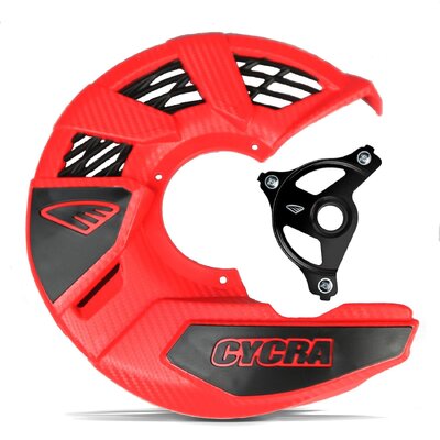 CYCRA DISC COVER & MOUNT RED HONDA CR CRF 00-25