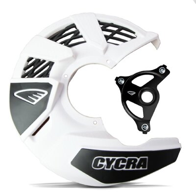 CYCRA DISC COVER & MOUNT WHITE YAMAHA YZ 04-25 YZF 04-13