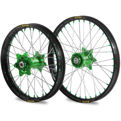 KITE EXCEL ELITE WHEEL SET KAWASAKI KX 06-08 KXF 250 450 06-18 GREEN