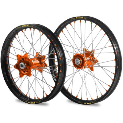 KITE EXCEL ELITE WHEEL SET KTM EXC EXCF HUSKY FE TE 24-25 ORANGE