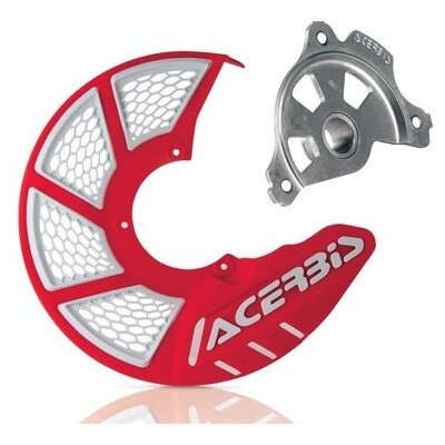 ACERBIS X-BRAKE 2.0 DISC COVER & MOUNT RED WHITE HONDA CR CRF 00-25