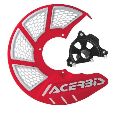 ACERBIS X-BRAKE 2.0 DISC COVER & BLK MOUNT RED WHITE HONDA CR CRF 00-25