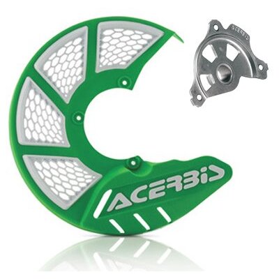 ACERBIS X-BRAKE 2.0 DISC COVER & MOUNT GREEN WHITE KXF 250 06-20 450 06-18