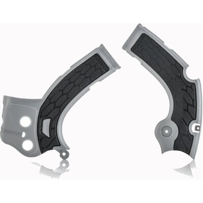 ACERBIS X-GRIP FRAME GUARDS YZF WRF 250 17-19 YZF WRF 450 16-18 SILVER-BLACK