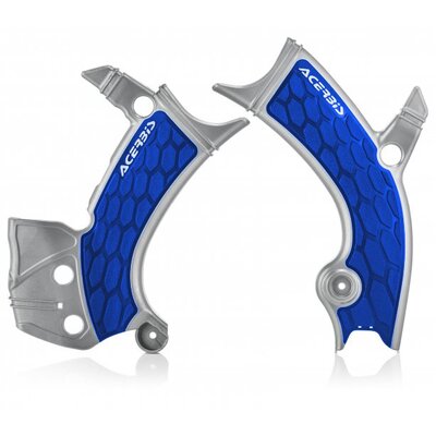 ACERBIS X-GRIP FRAME GUARDS YZF 250 19-23 450 18-22 SILV-BLUE