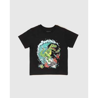 Unit Kids Surf Rex Tee - Black