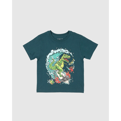 Unit Kids Surf Rex Tee - Dark Teal