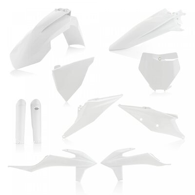 ACERBIS PLASTIC KIT KTM SX SXF 19-22 WHITE