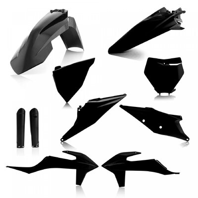 ACERBIS PLASTIC KIT KTM SX SXF 19-22 BLACK