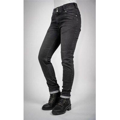 Bull-It 24 Ladies Raven Straight Short AA Jeans - Black