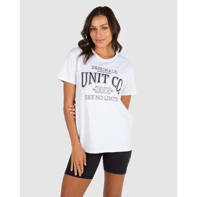 Unit Ladies Varsity Tee - White