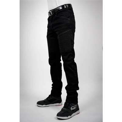 Bull-It 24 Mens Guardian Slim Short AAA Jeans - Black