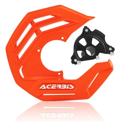 ACERBIS X-FUTURE DISC COVER BLK KIT ORANGE SX/F 15-24 EXC/F 16-24