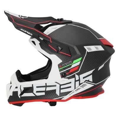 ACERBIS HELMET STEEL CARBON 22-06 BLK/RED MEDIUM