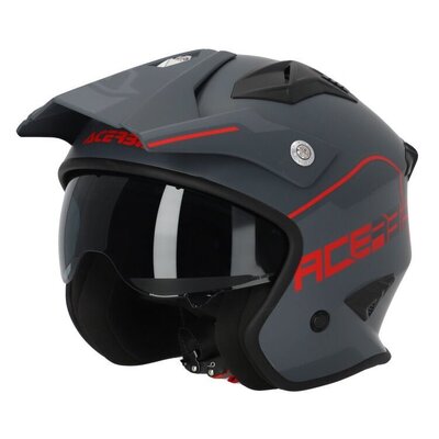 Acerbis Jet Aria 22.06 Helmet - Grey/Red