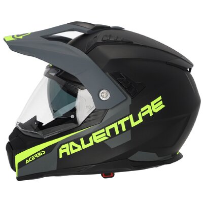 Acerbis Adventure Flip ECE 22.06 Helmet - Black/Grey