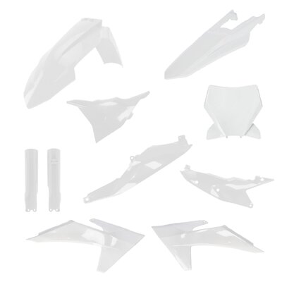 iPLASTIX PLASTIC KIT KTM SX SXF 23-24 WHITE