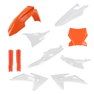 iPLASTIX PLASTIC KIT KTM SX SXF 23-24 ORANGE WHITE