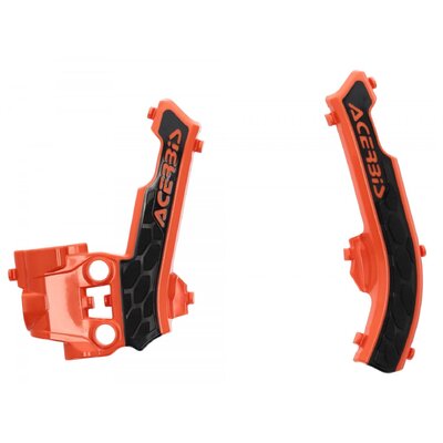 ACERBIS X-GRIP FRAME GUARDS KTM SX 50 16-23 ORANGE-BLACK